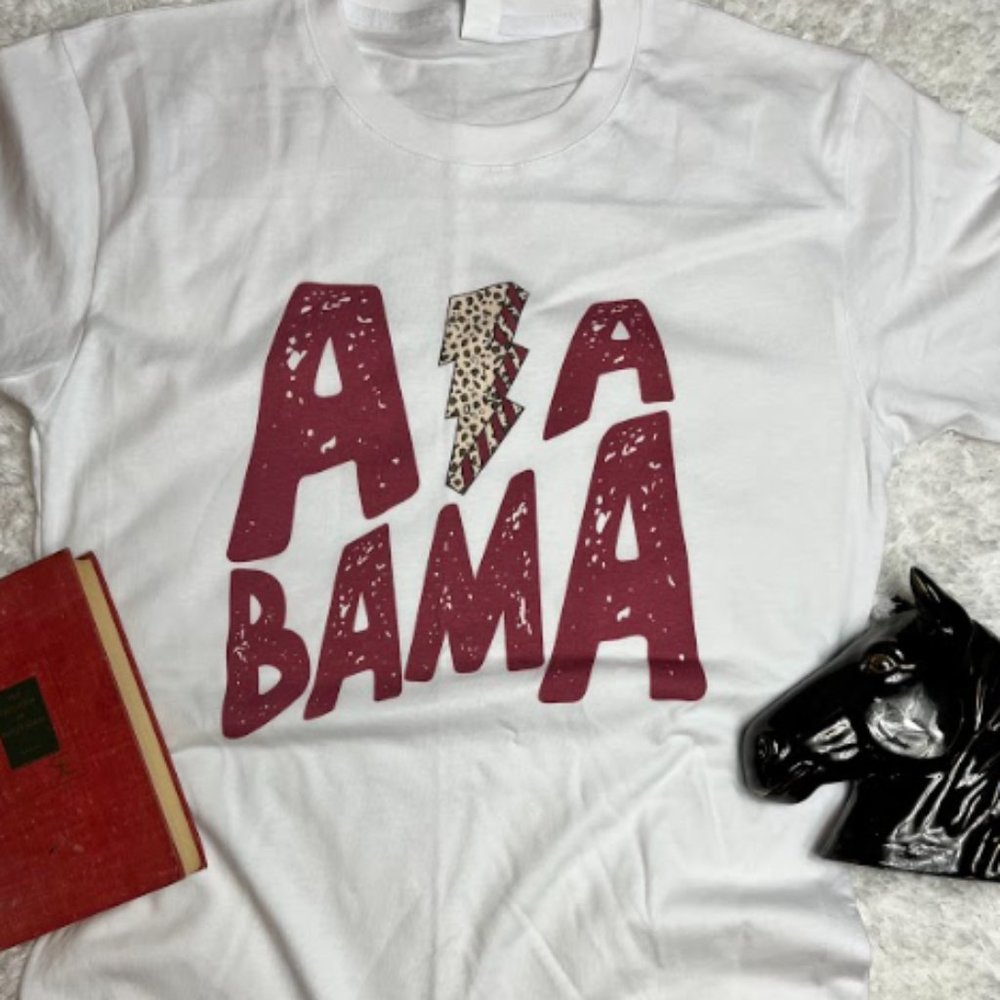 Alabama Crimson Tide Roll Tide College Football NCAA Lightning Bolt T-Shirt